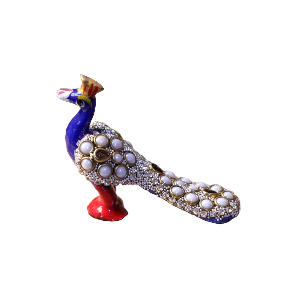 Handmade Metal Peacock Statue Showpiece Decorative for Home Living Room Office Bedroom Decor Gift Item